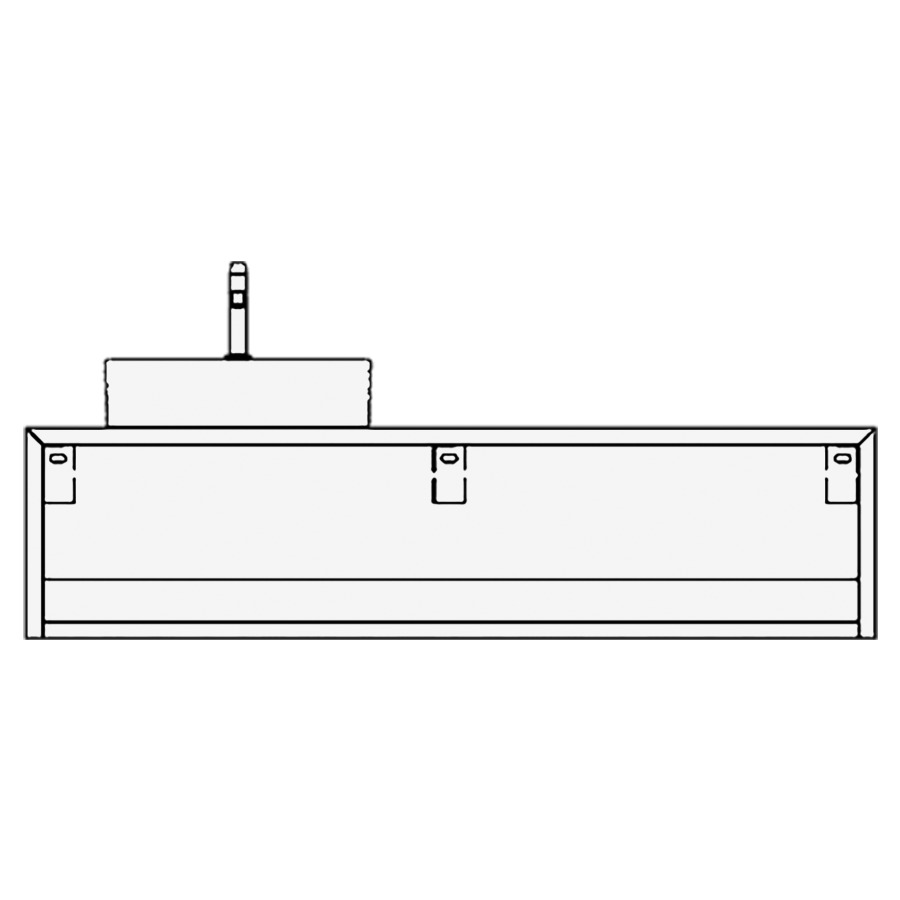 Élément inférieur CANE
160,0 x 40,0 x 51,0 cm
ouvert
pour 1 lavabo à poser
à gauche