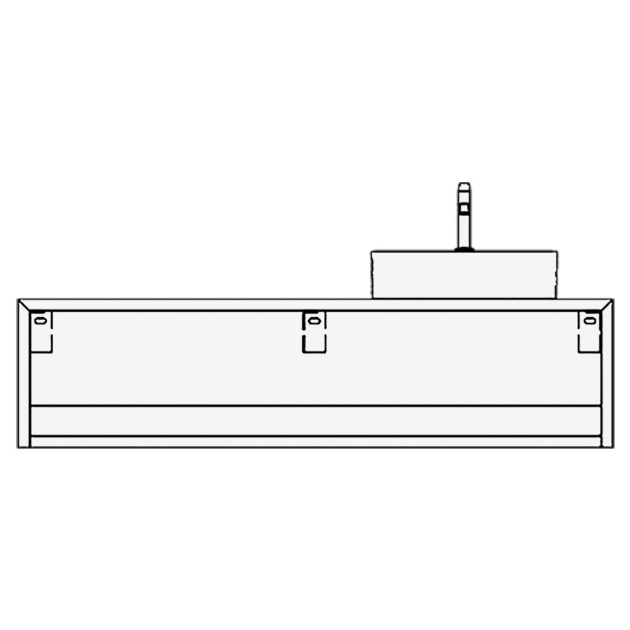 Élément inférieur CANE
160,0 x 40,0 x 51,0 cm
ouvert
pour 1 lavabo à poser
à droite