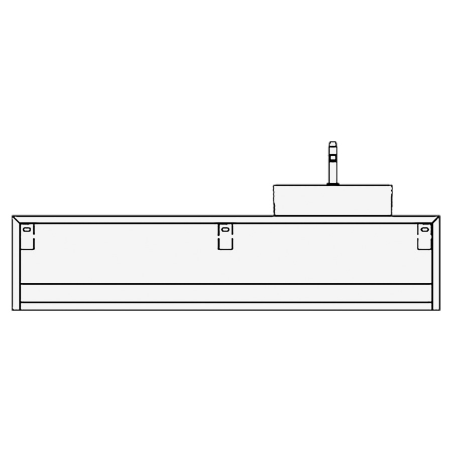 Élément inférieur CANE
180,0 x 40,0 x 51,0 cm
ouvert
pour 1 lavabo à poser
à droite