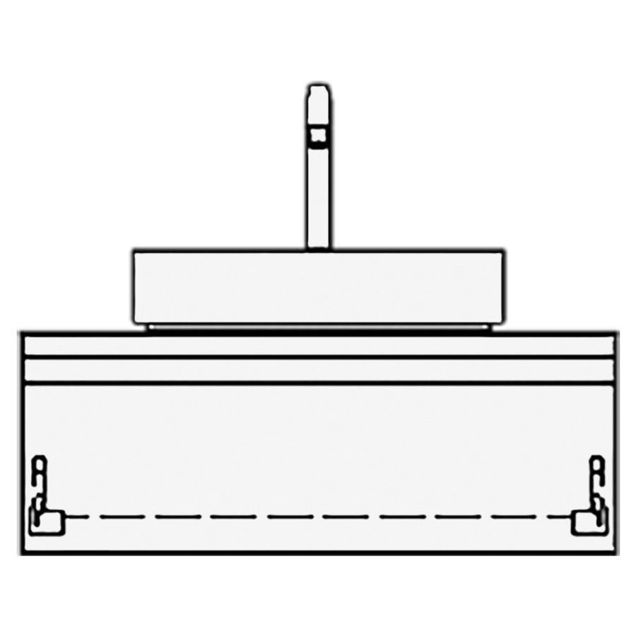 Meuble avec lavabo RICCIO
table de lavabo et élément
inférieur
80,0 x 30,0 x 51,0 cm
élément à 1 tiroir, pour
1 lavabo à poser au milieu