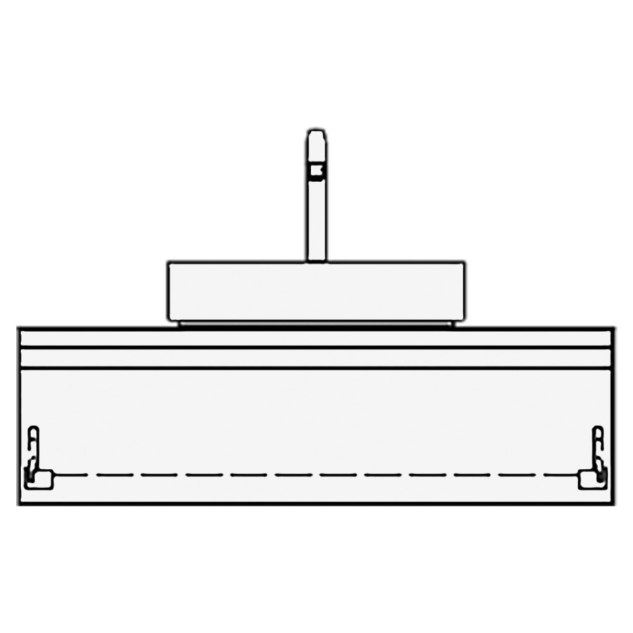 Meuble avec lavabo RICCIO
table de lavabo et élément
inférieur
100,0 x 30,0 x 51,0 cm
élément à 1 tiroir, pour
1 lavabo à poser au milieu