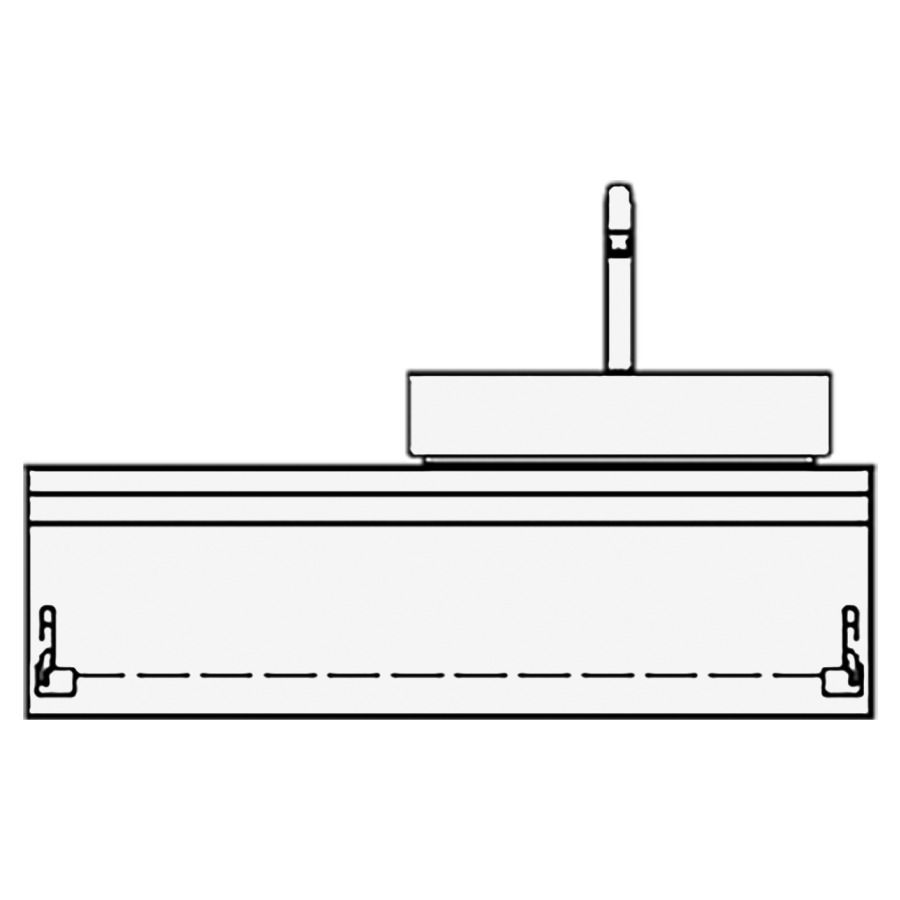 Meuble avec lavabo RICCIO
table de lavabo et élément
inférieur
100,0 x 30,0 x 51,0 cm
élément à 1 tiroir, pour
1 lavabo à poser à droite