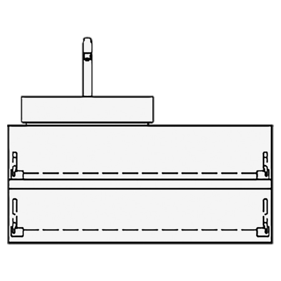 Meuble avec lavabo RICCIO
table de lavabo et élément
inférieur
100,0 x 45,0 x 51,0 cm
élément à 2 tiroirs
pour 1 lavabo à poser à
gauche