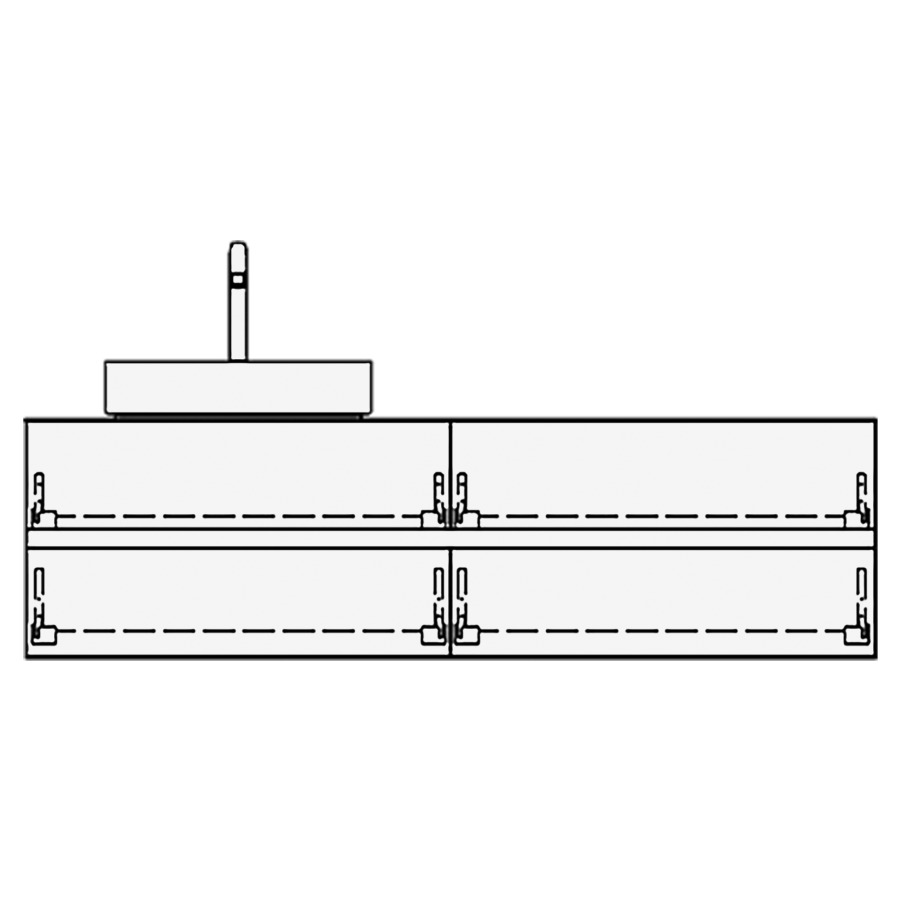 Meuble avec lavabo RICCIO
table de lavabo et élément
inférieur
160,0 x 45,0 x 51,0 cm
2 éléments à chacune 2 tiroirs
pour 1 lavabo à poser à
gauche