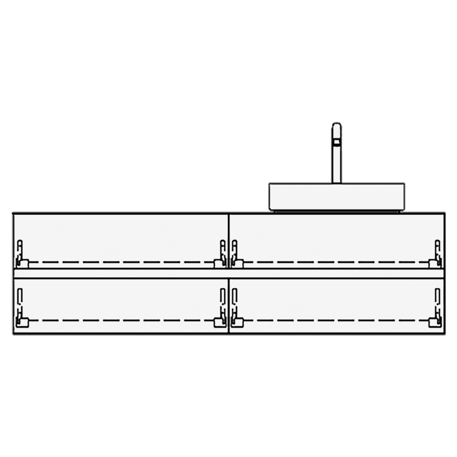 Meuble avec lavabo RICCIO
table de lavabo et élément
inférieur
160,0 x 45,0 x 51,0 cm
2 éléments à chacune 2 tiroirs
pour 1 lavabo à poser à
droite