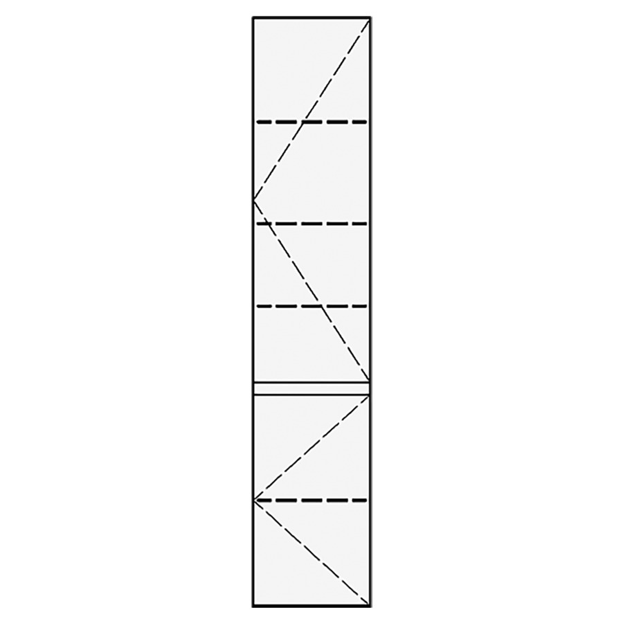 Armoire haute RICCIO
35,0 x 130,0-180,0 x 35,0 cm
armoire de tablette
charnières à droite
2 portes, 3 tablettes en haut
1 tablette en bas
HAUTEUR D'ARMOIRE SELON MESURE