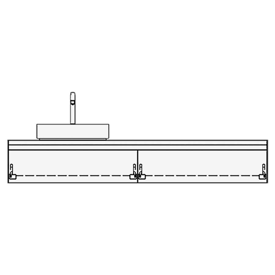 Meuble avec lavabo RICCIO
table de lavabo et élément
inférieur
180,0 x 30,0 x 51,0 cm
2 éléments à chacune 1 tiroir
pour 1 lavabo à poser à gauche