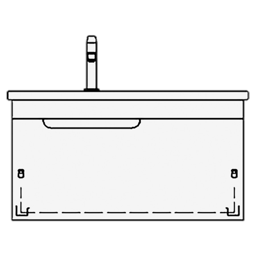 Meuble avec lavabo TIGRE
lavabo et élément inférieur
WT 80,0 x 50,0 x 3,0 cm
1 lavabo à gauche
sans trop-plein
UB 79,0 x 45,0 x 49,5 cm
élément à 1 tiroir
poignée listeaux noir