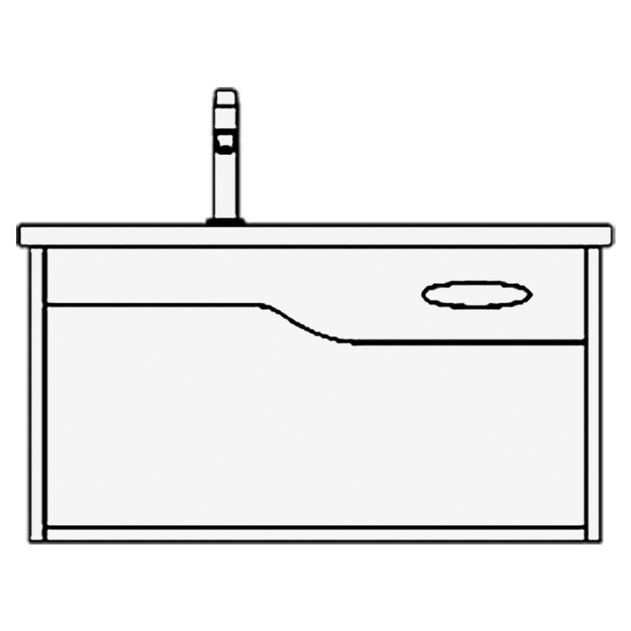 Meuble avec lavabo TIGRE
lavabo et élément inférieur
WT 80,0 x 50,0 x 3,0 cm
1 lavabo à gauche
sans trop-plein
UB 79,0 x 40,0 x 49,5 cm
cadre avec tablier, ouvert
sans tablette