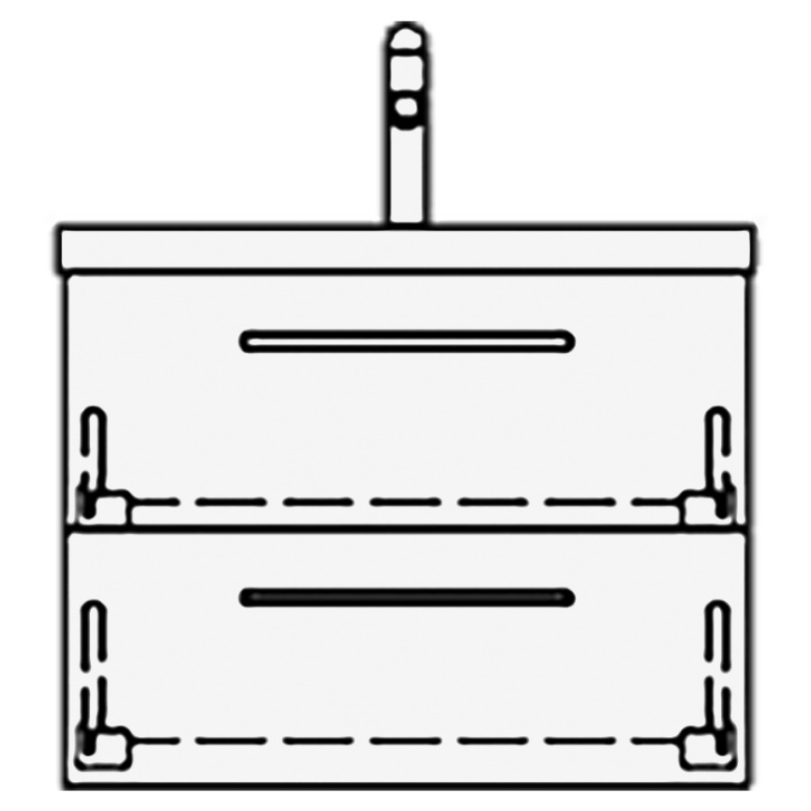 Élément inférieur
SILENIO RANA
59,0 x 44,0 x 45,5 cm
pour lavabo Silenio 60 cm
élément à 2 tiroirs