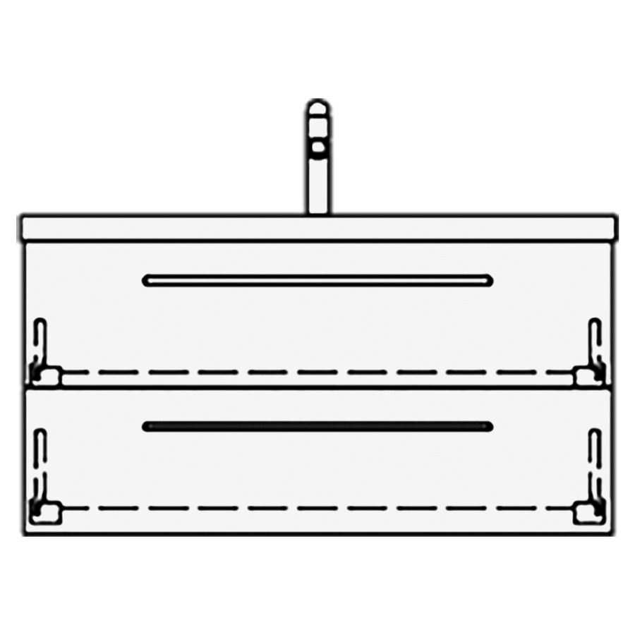 Élément inférieur
SILENIO RANA
89,0 x 44,0 x 45,5 cm
pour lavabo Silenio 90 cm
élément à 2 tiroirs