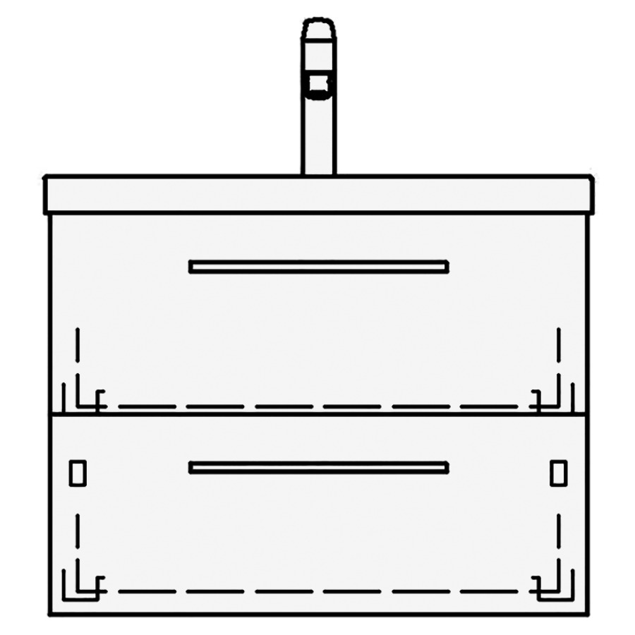 Élément inférieur
SILENIO TORO
59,0 x 48,0 x 45,5 cm
pour lavabo Silenio 60 cm
élément à 2 tiroirs