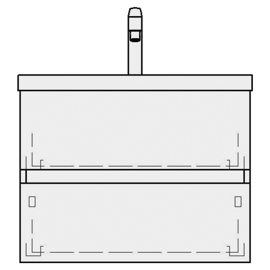 Élément inférieur
SILENIO TORO
59,0 x 48,0 x 45,5 cm
pour lavabo Silenio 60 cm
élément à 2 tiroirs