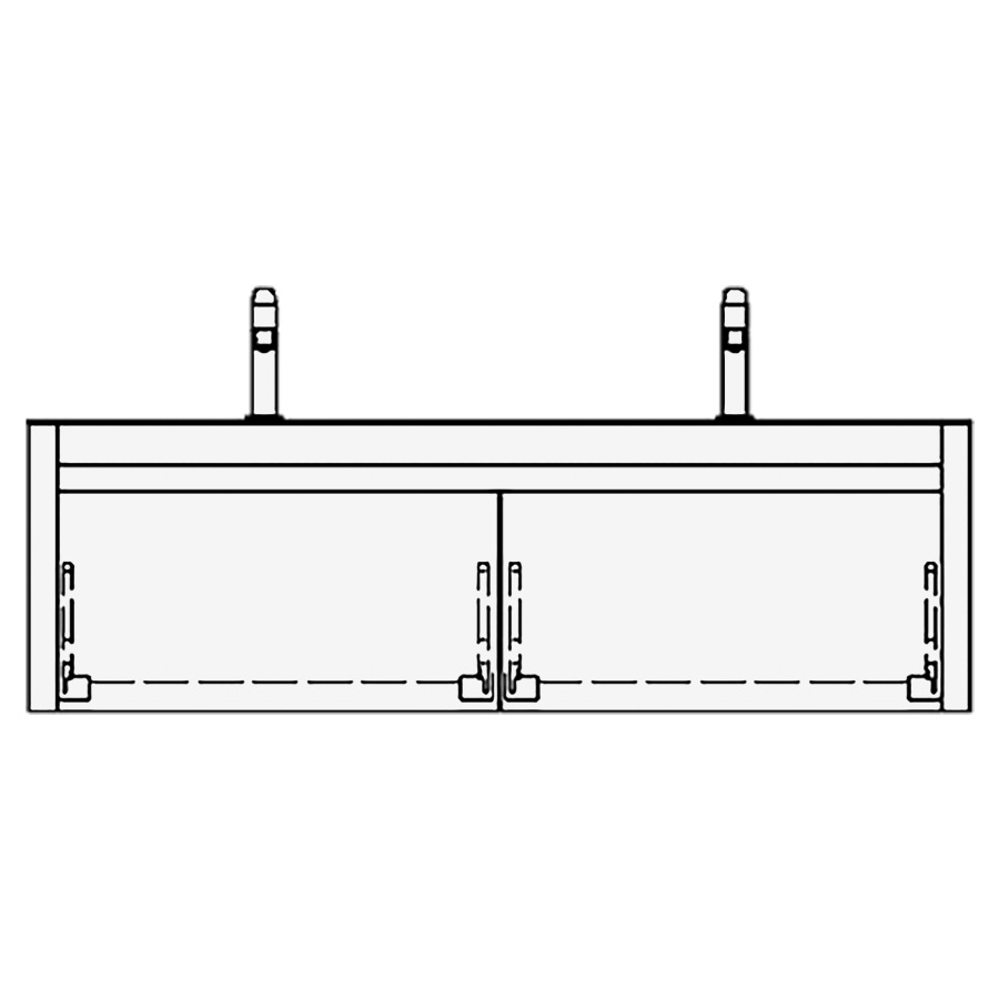 Élément inférieur MERLO
130,0 x 40,0 x 55,0 cm
2 éléments à chacune 1 tiroir
pour 2 lavabos
