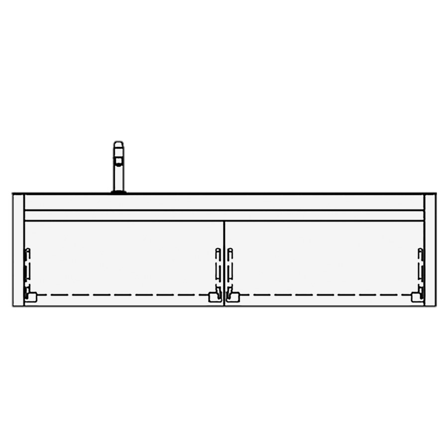 Élément inférieur MERLO
150,0 x 40,0 x 55,0 cm
2 éléments à chacune 1 tiroir
pour 1 lavabo à gauche