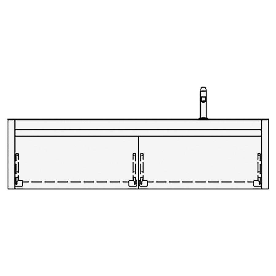 Élément inférieur MERLO
150,0 x 40,0 x 55,0 cm
2 éléments à chacune 1 tiroir
pour 1 lavabo à droite