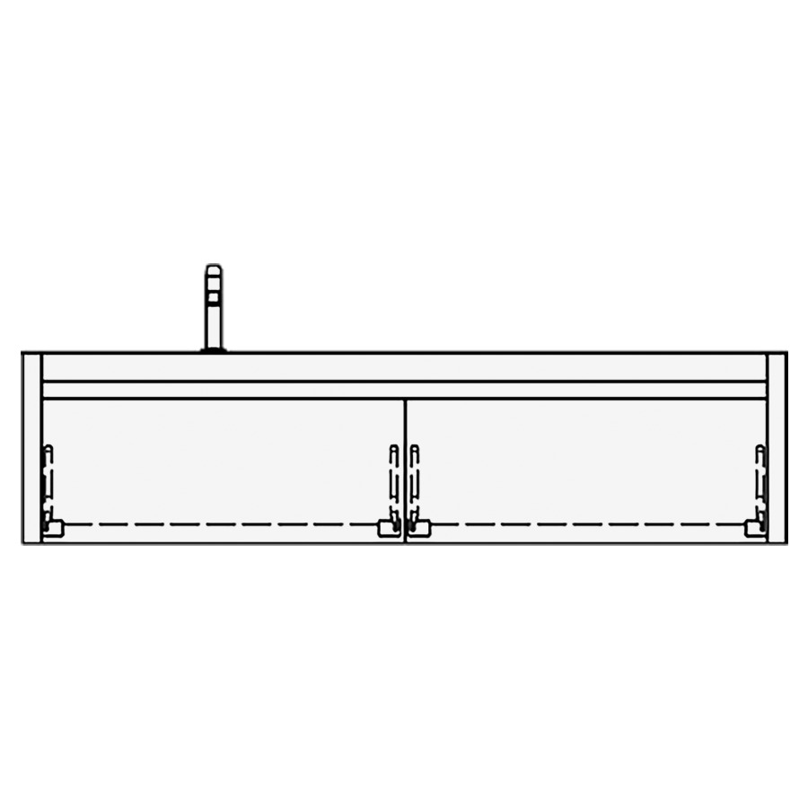 Élément inférieur MERLO
160,0 x 40,0 x 55,0 cm
2 éléments à chacune 1 tiroir
pour 1 lavabo à gauche