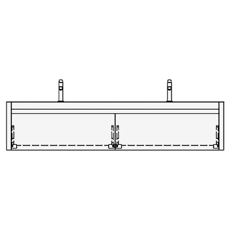 Élément inférieur MERLO
180,0 x 40,0 x 55,0 cm
2 éléments à chacune 1 tiroir
pour 2 lavabos