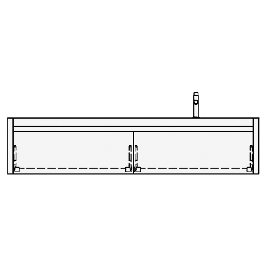 Élément inférieur MERLO
180,0 x 40,0 x 55,0 cm
2 éléments à chacune 1 tiroir
pour 1 lavabo à droite