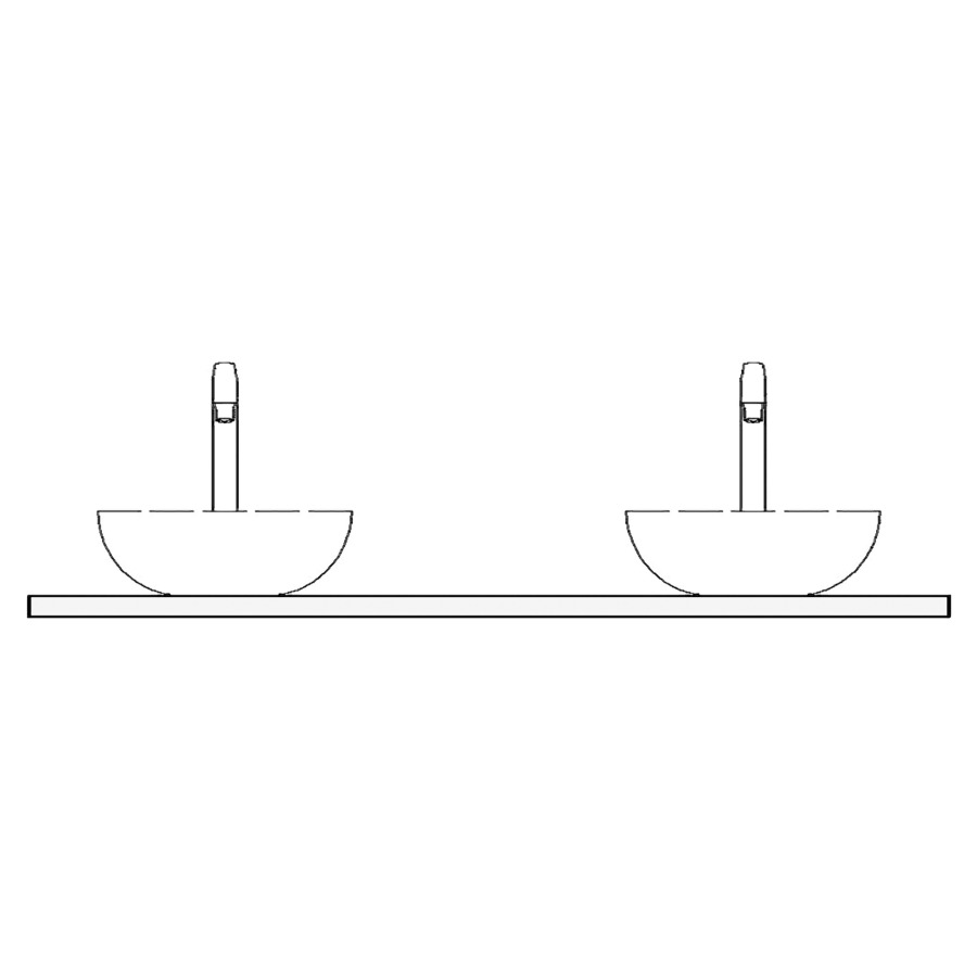 Table de lavabo MERLO
stratifié
160,2 x 55,1 x 0,3 cm
pour 2 lavabos