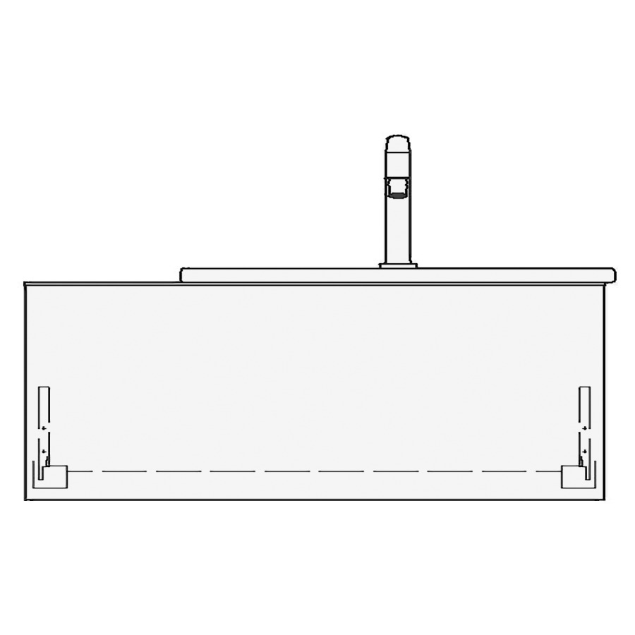 Meuble avec lavabo VOLARE PIU
table de lavabo et élément
inférieur
80,0 x 30,0 x 46,0 cm
élément à 1 tiroir, pour 1
lavabo à poser à droite
