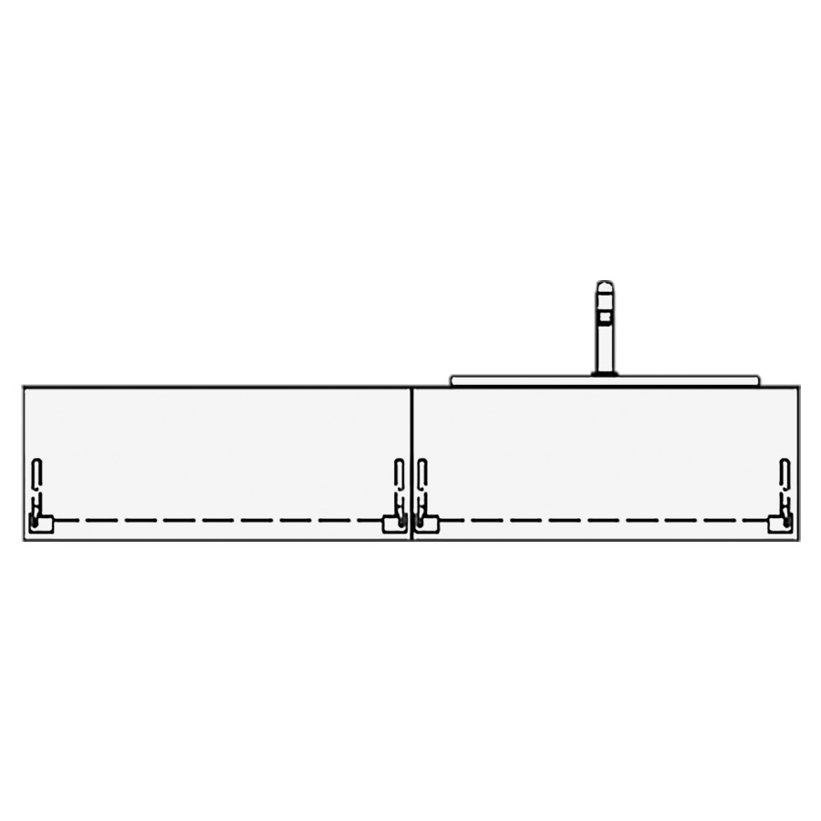 Meuble avec lavabo VOLARE PIU
table de lavabo et élément
inférieur
150,0 x 30,0 x 51,0 cm
2 éléments à chacune 1 tiroir
pour 1 lavabo à poser à
droite