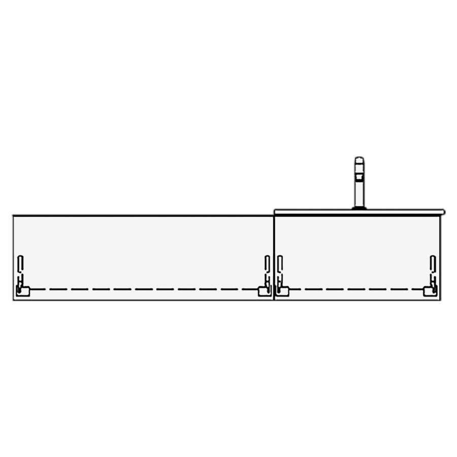Meuble avec lavabo VOLARE PIU
table de lavabo et élément
inférieur
150,0 x 30,0 x 46,0 cm
2 éléments à chacune 1 tiroir
pour 1 lavabo à poser à droite,
lavabo en saillie