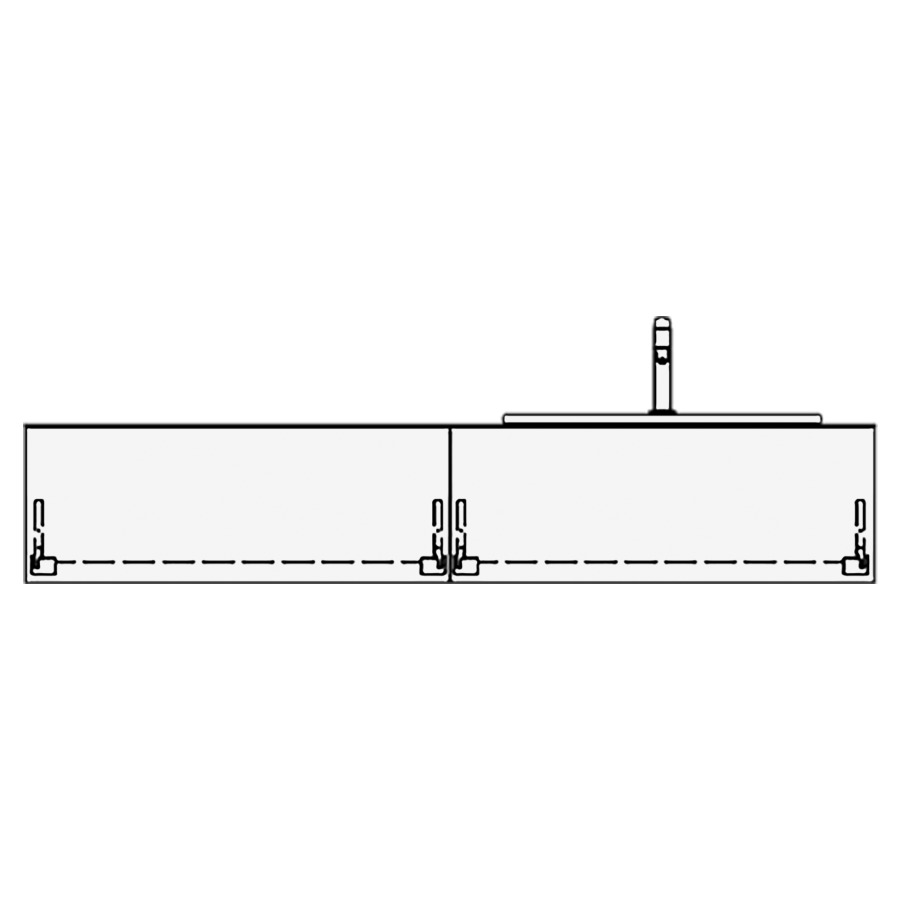 Meuble avec lavabo VOLARE PIU
table de lavabo et élément
inférieur
160,0 x 30,0 x 51,0 cm
2 éléments à chacune 1 tiroir
pour 1 lavabo à poser à
droite