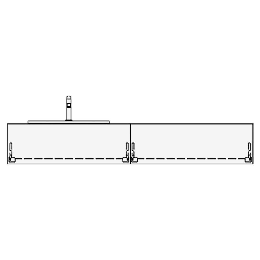 Meuble avec lavabo VOLARE PIU
table de lavabo et élément
inférieur
180,0 x 30,0 x 51,0 cm
2 éléments à chacune 1 tiroir
pour 1 lavabo à poser à
gauche