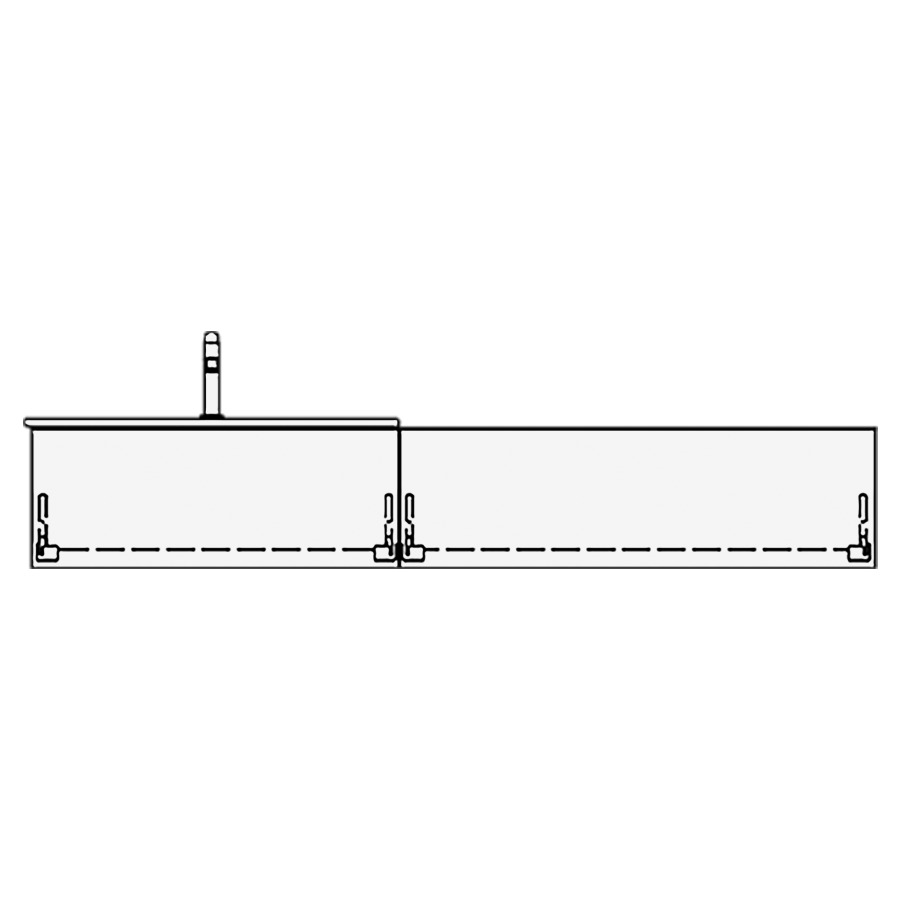 Meuble avec lavabo VOLARE PIU
table de lavabo et élément
inférieur
180,0 x 30,0 x 46,0 cm
2 éléments à chacune 1 tiroir
pour 1 lavabo à poser à gauche, lavabo en saillie