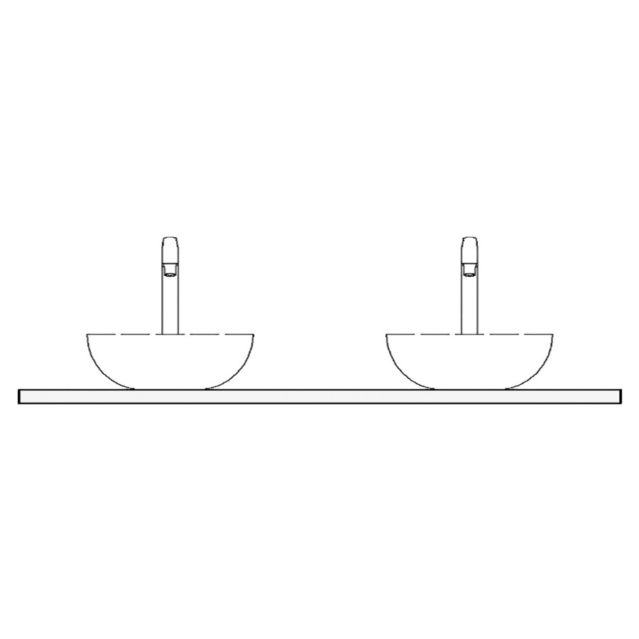 Table de lavabo VOLARE
granite
130,4 x 51,0 x 2,0 cm
pour 2 lavabos