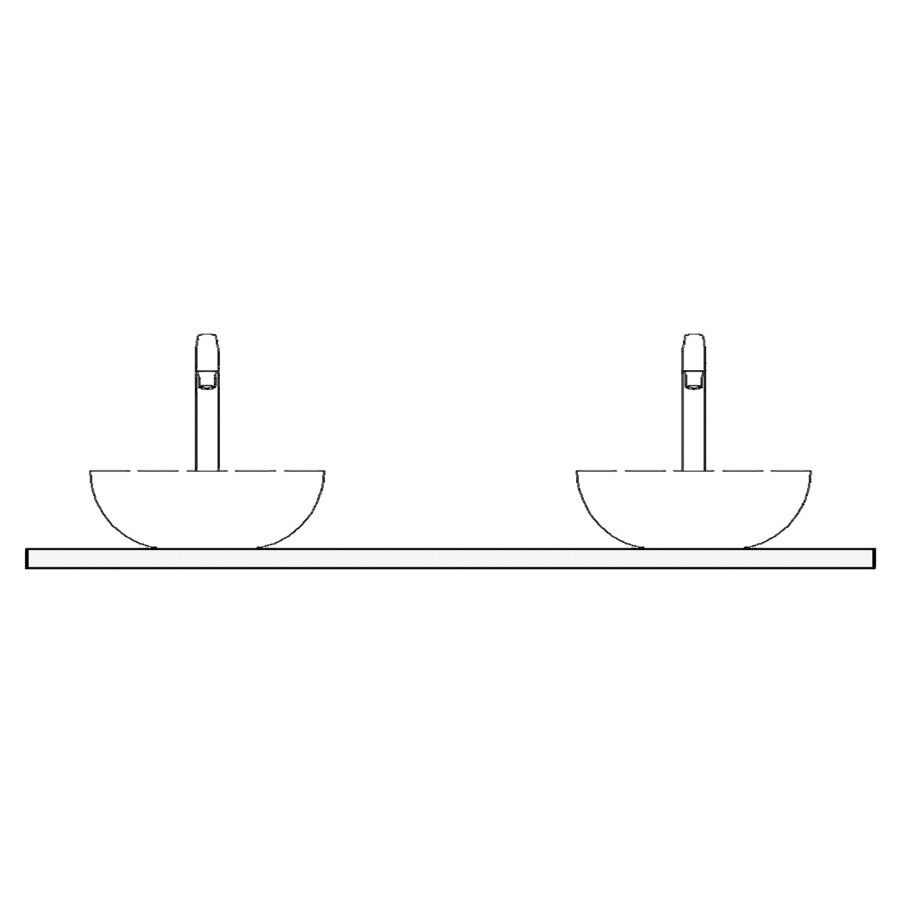 Table de lavabo VOLARE
granite
150,4 x 51,0 x 2,0 cm
pour 2 lavabos