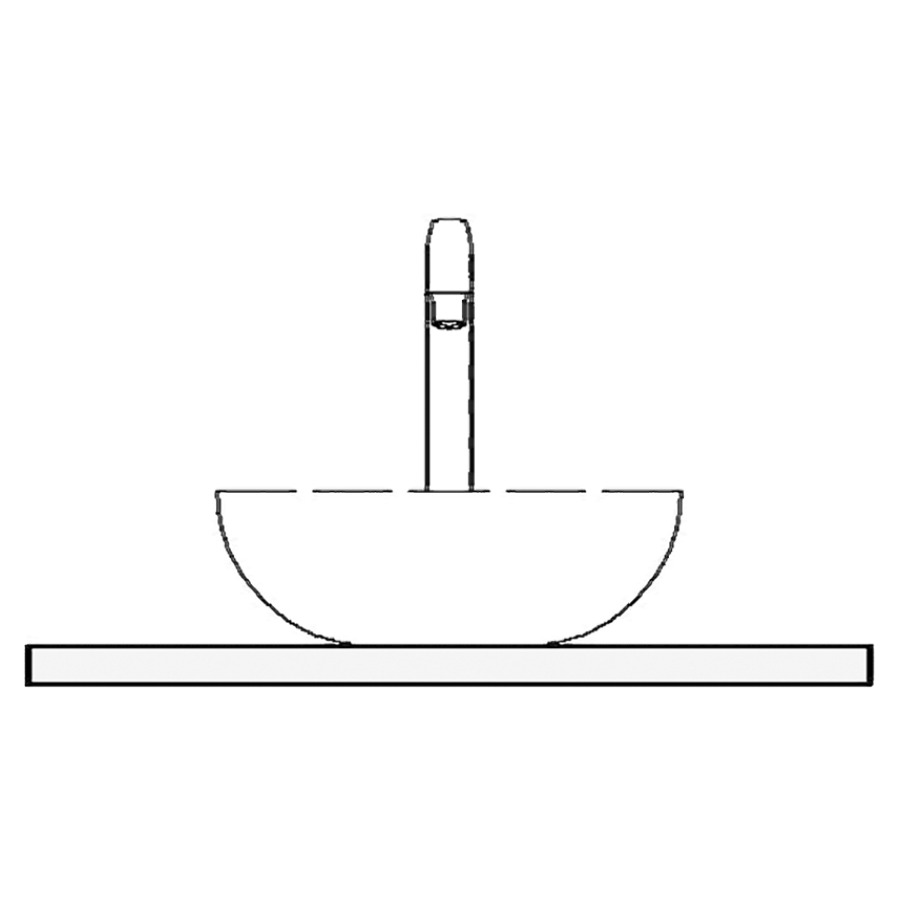 Table de lavabo Volare matériel minérale
