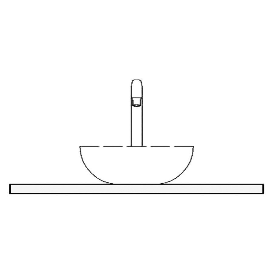 Table de lavabo VOLARE
matériel minérale
80,4 x 51,0 x 1,2 cm
pour 1 lavabo au milieu