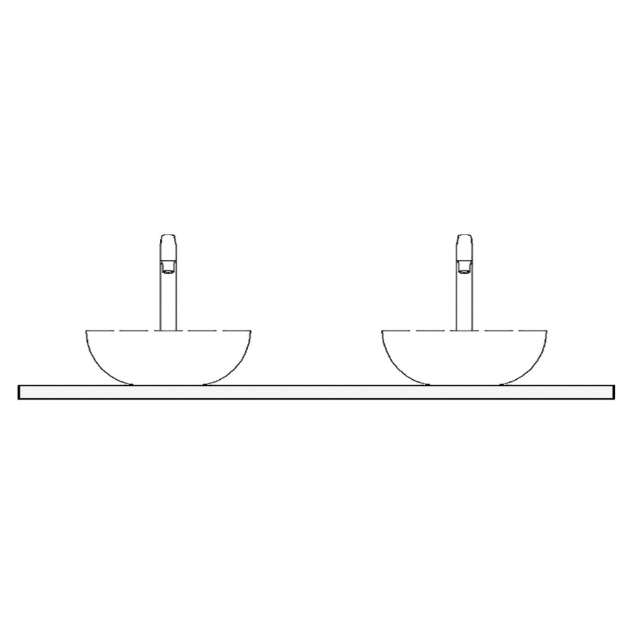 Table de lavabo VOLARE
céramique
130,4 x 51,0 x 1,2 cm
pour 2 lavabos