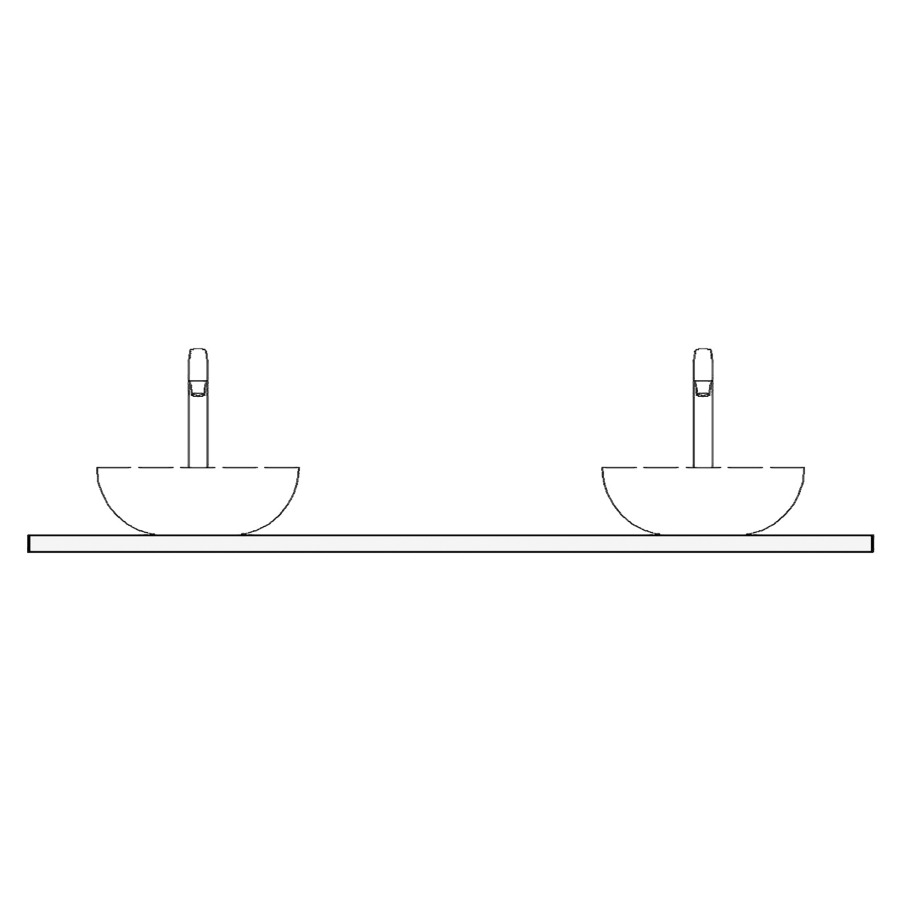 Table de lavabo VOLARE
granite
180,4 x 51,0 x 2,0 cm
pour 2 lavabos