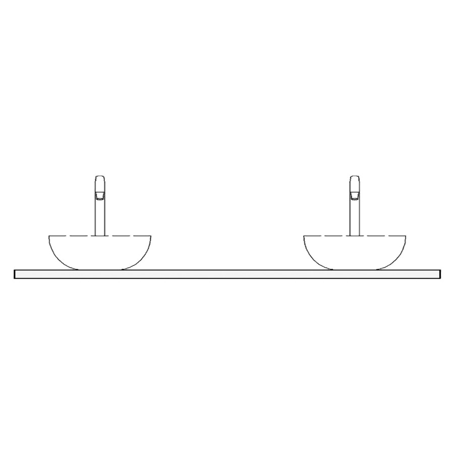 Table de lavabo VOLARE
verre
180,4 x 51,0 x 1,2 cm
pour 2 lavabos