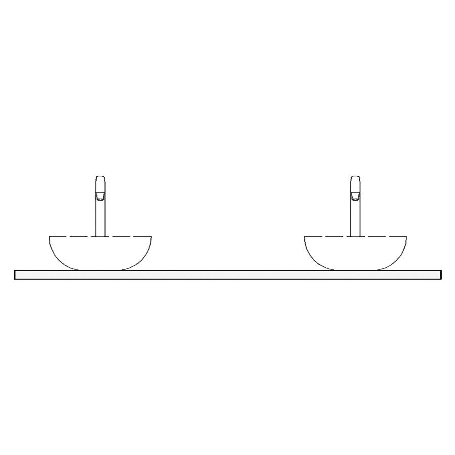 Table de lavabo VOLARE
matériel minérale
180,4 x 51,0 x 1,2 cm
pour 2 lavabos