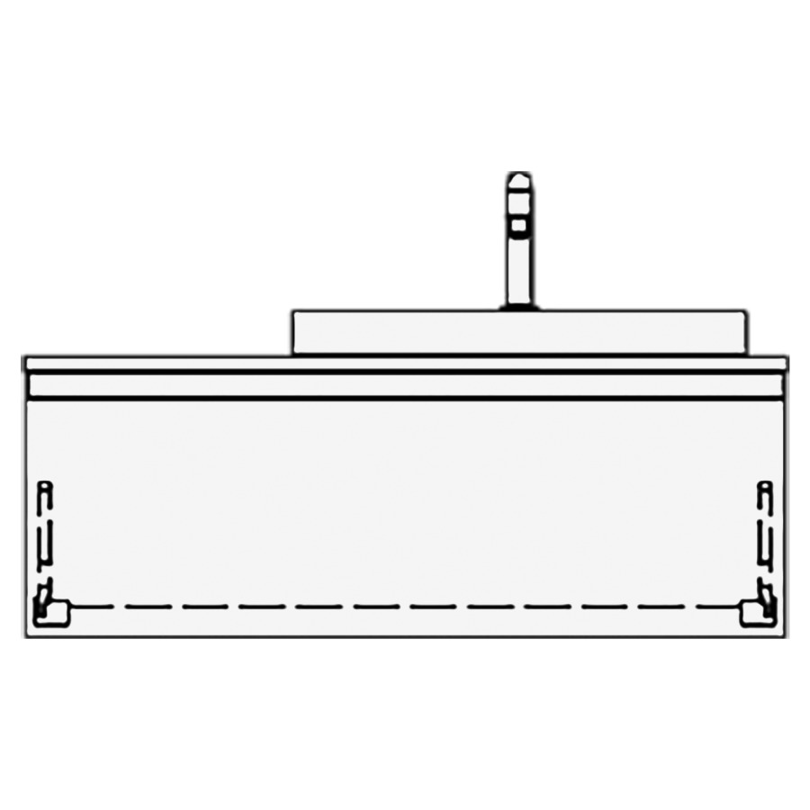 Elém.inférieur VOLARE GATTO AB
100,0 x 35,0 x 51,0 cm
élément à 1 tiroir
pour 1 lavabo à droite