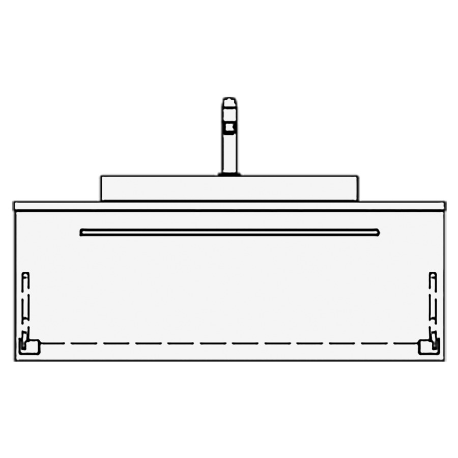 Elém. inférieur VOLARE RANA AB
100,0 x 35,0 x 51,0 cm
élément à 1 tiroir
pour 1 lavabo au milieu