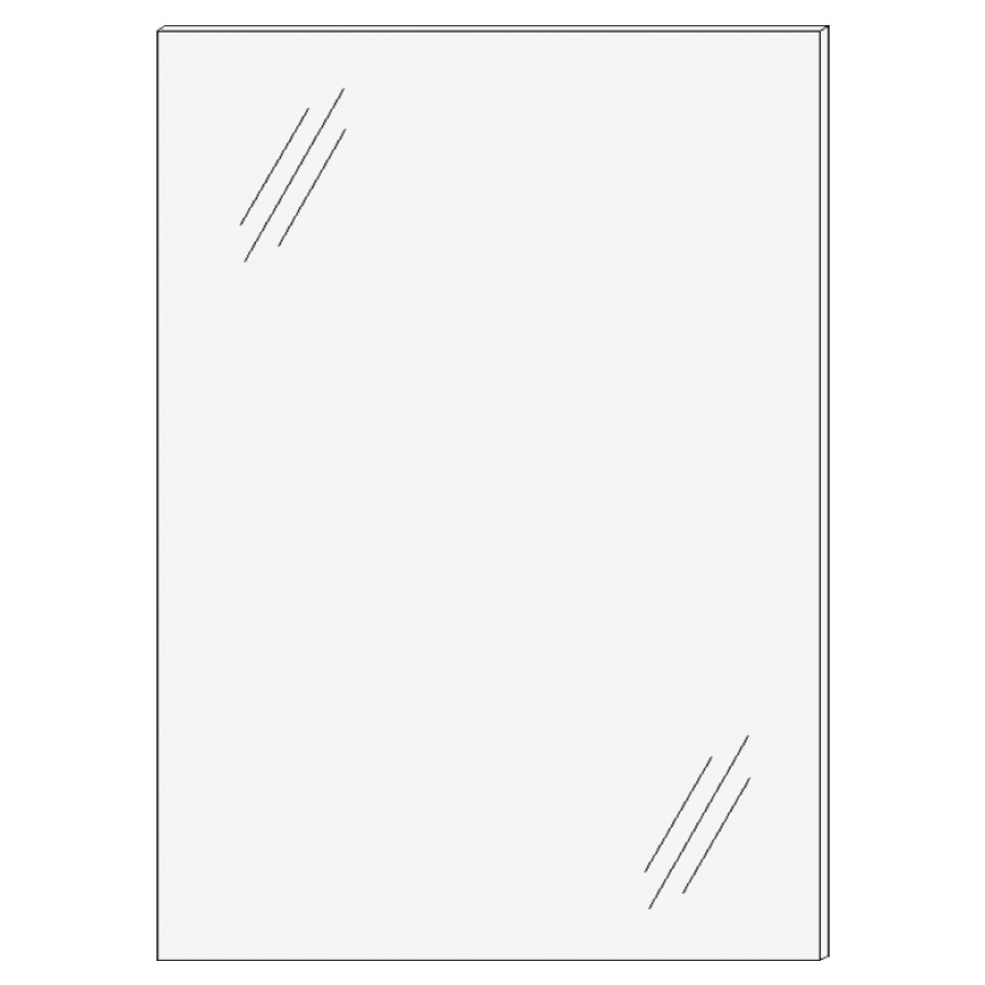 Porte à double miroir