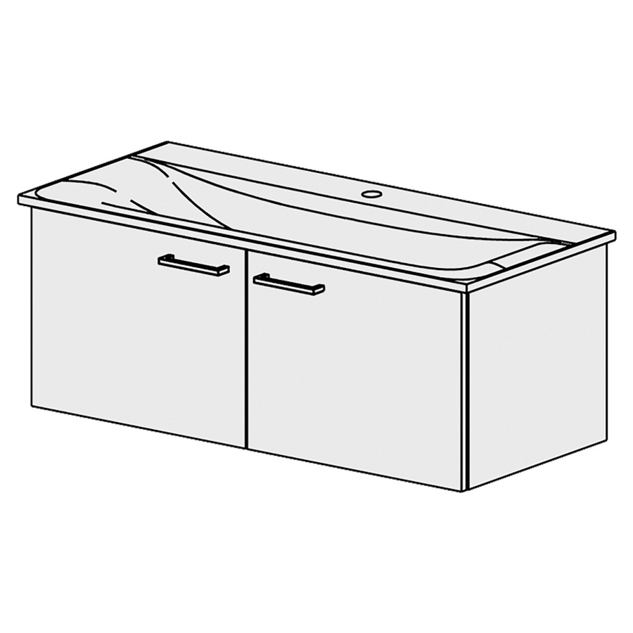 Élément inférieur  Connect Air Slim
50 x 39 x 36.8 cm
armoire de tablette 2&nbsp;portes
portes avec Blumotion
