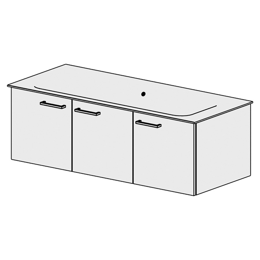 Élément inférieur  Finion Slim
118 x 39 x 49.3 cm
2&nbsp;armoires de tablette 3&nbsp;portes
porte droite charnière à droite
portes avec Blumotion