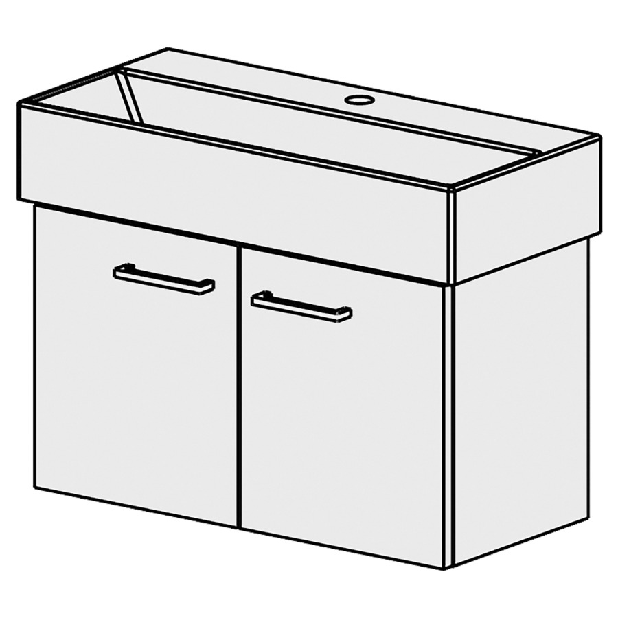 Élément inférieur  Premium Slim
66 x 39 x 35.8 cm
armoire de tablette 2&nbsp;portes
portes avec Blumotion