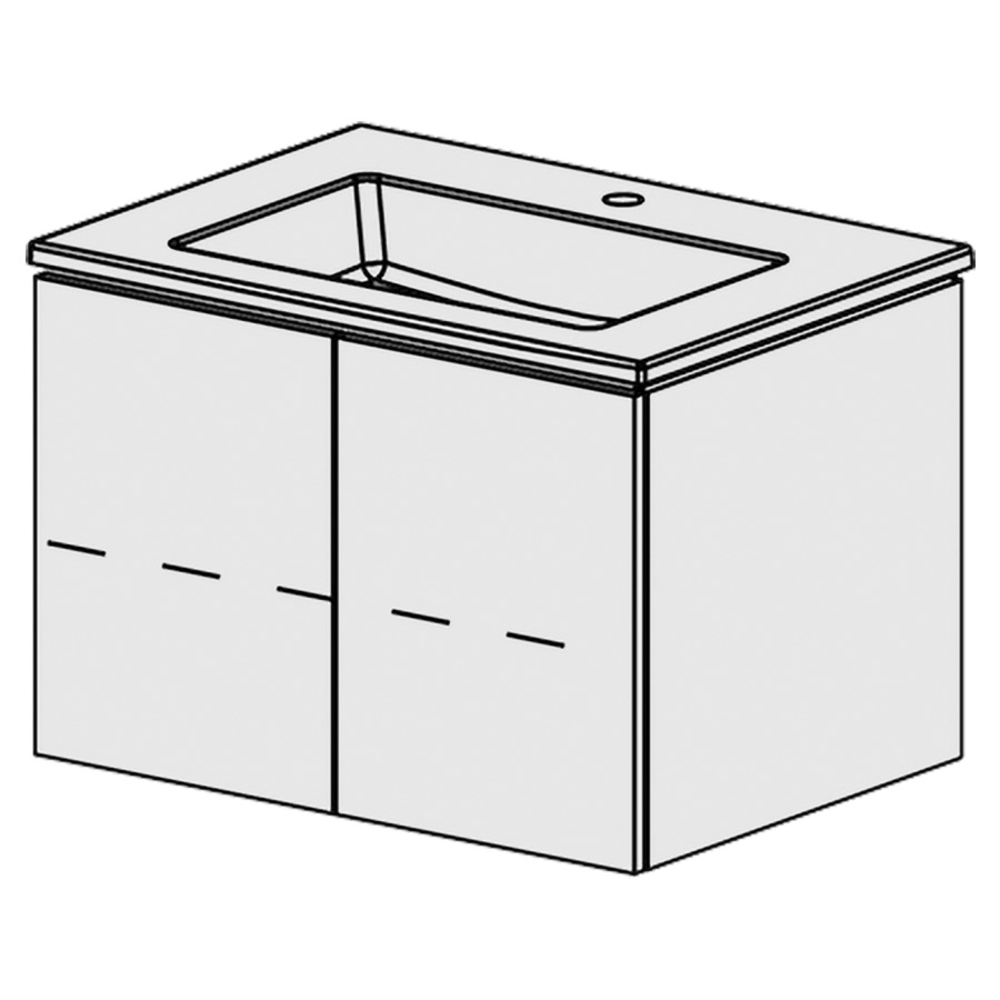 Combinaison de meuble Glano Ceram Cube
71 x 49.2 x 51.5 cm
avec lavabo en céramique
1 lave-mains au milieu avec trop-plein
armoire de tablette 2&nbsp;portes