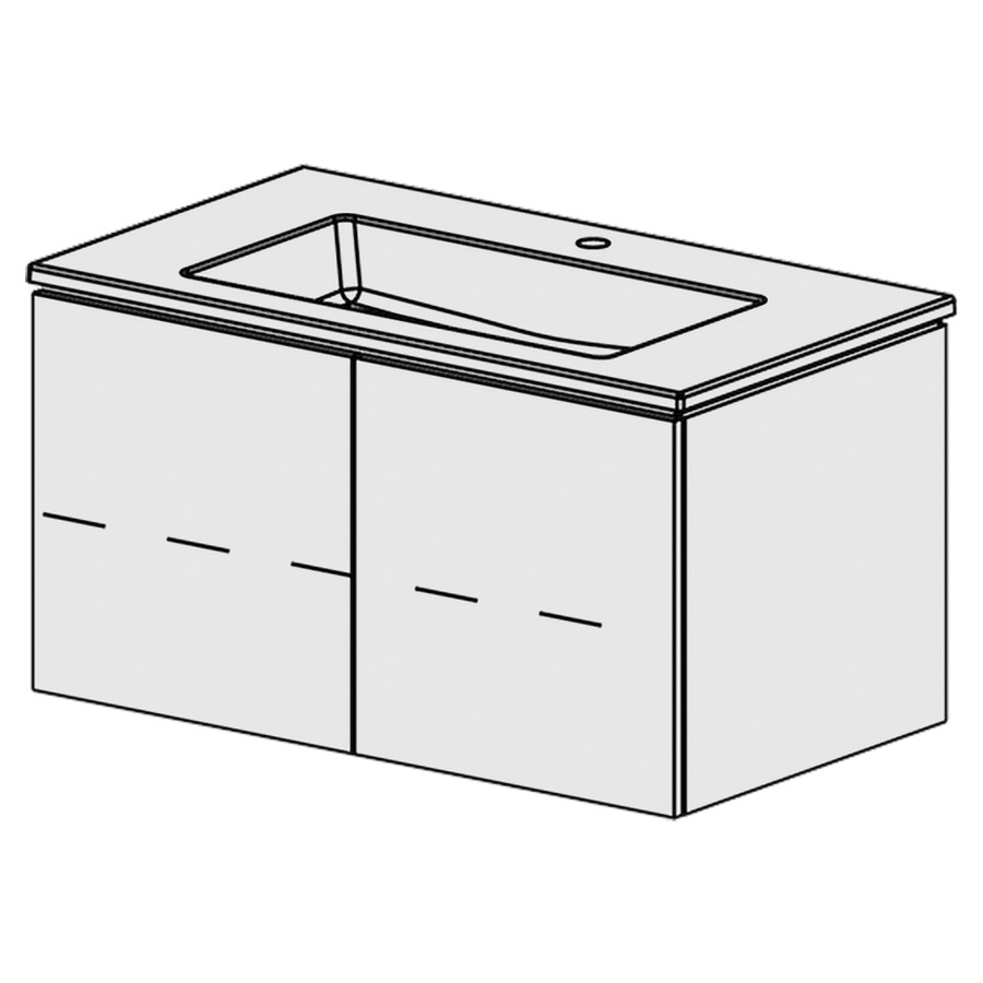 Combinaison de meuble Glano Ceram Cube
91 x 49.2 x 51.5 cm
avec lavabo en céramique
1 lave-mains au milieu avec trop-plein
armoire de tablette 2&nbsp;portes