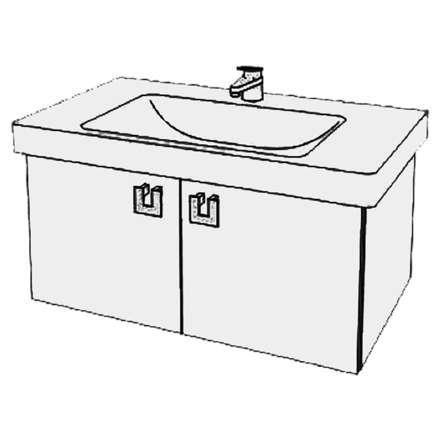 Élément inférieur  Subway 2 Slim
75 x 39 x 44.8 cm
armoire de tablette 2&nbsp;portes
portes avec Blumotion