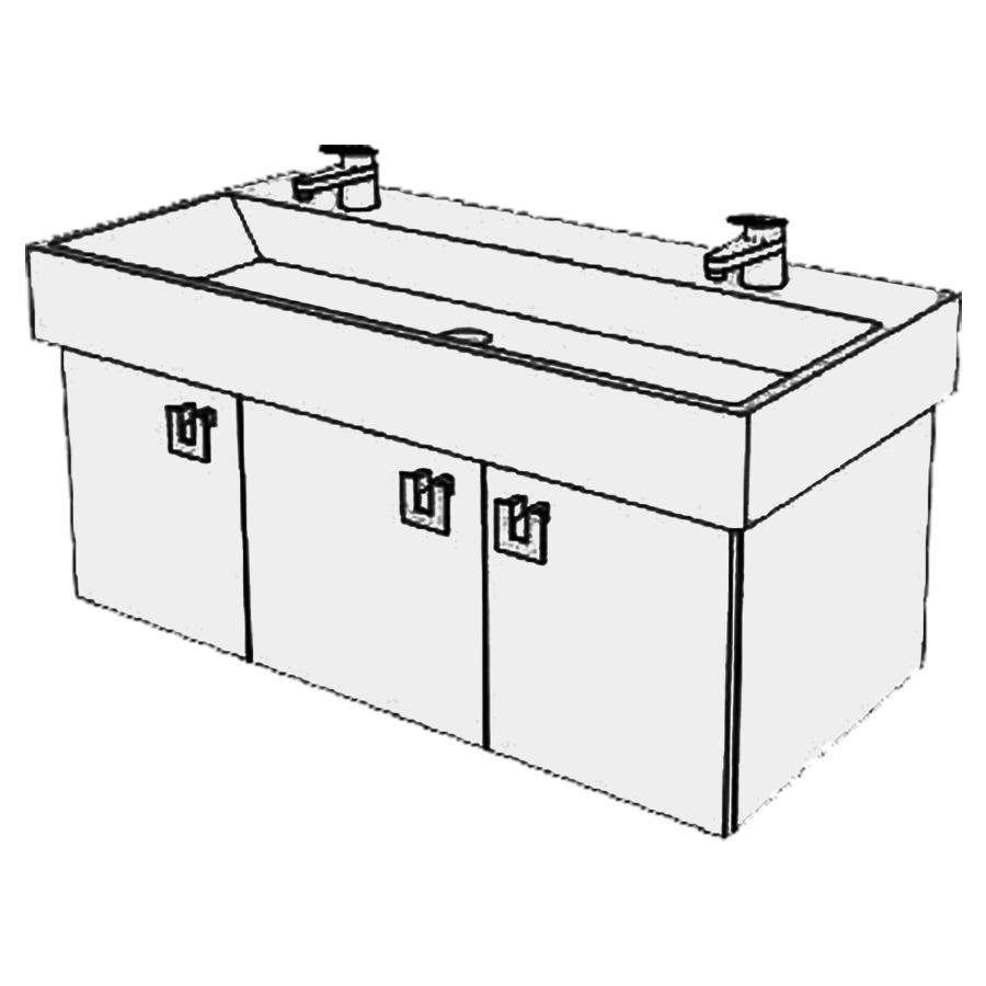 Élément inférieur  Memento Slim
95 x 39 x 44.8 cm
2&nbsp;armoires de tablette 3&nbsp;portes
porte gauche charnière à gauche
portes avec Blumotion
