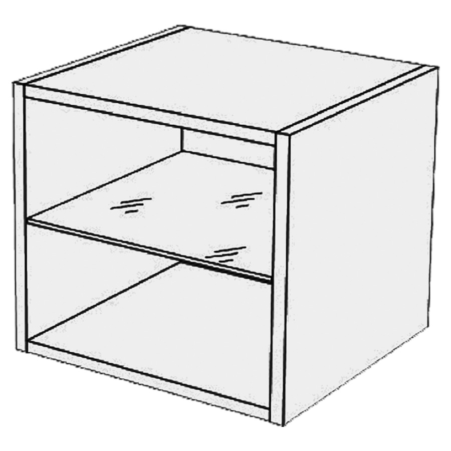 Élément d'armoire Flexi
35 x 35 x 33.2 cm
élément ouvert 
1&nbsp;tablette en verre