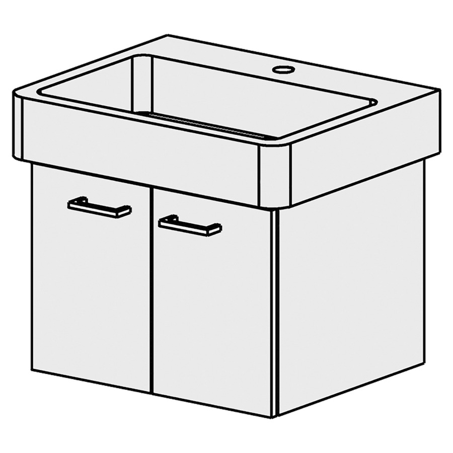 Élément inférieur  Pro Slim
55 x 39 x 35.8 cm
armoire de tablette 2&nbsp;portes
portes avec Blumotion